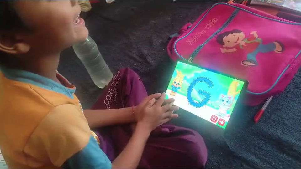 Alphabet writing practice
